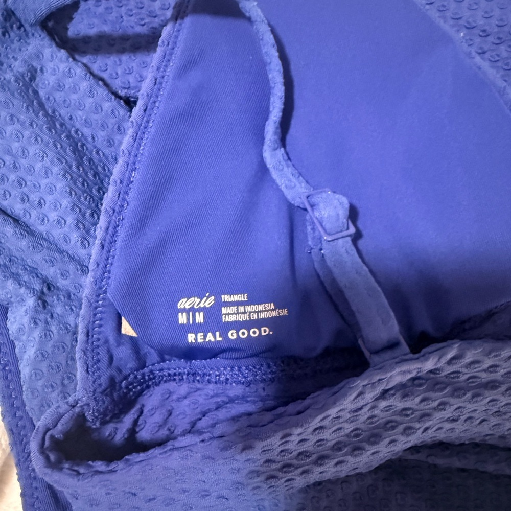 aerie Royal Blue Textured Bikini Set - Picture 3 of 3